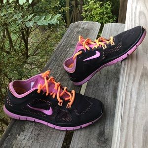 Nike Free 5.0 Training Fit 4 Shoe Black Pink 7.5